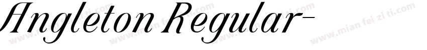 Angleton Regular字体转换